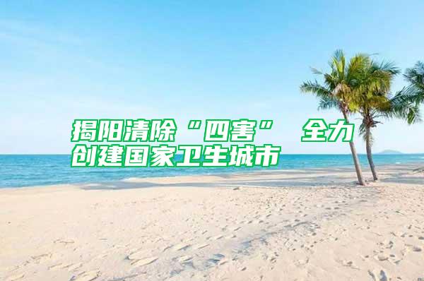 揭陽清除“四害” 全力創(chuàng)建國家衛(wèi)生城市