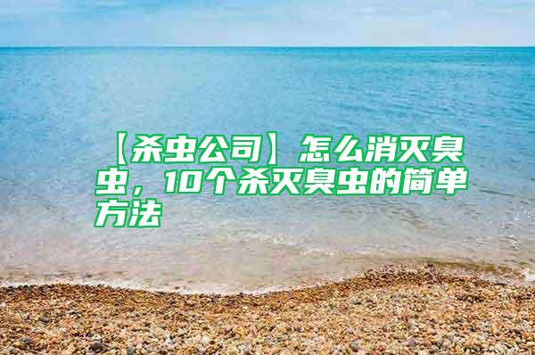 【殺蟲公司】怎么消滅臭蟲，10個(gè)殺滅臭蟲的簡單方法