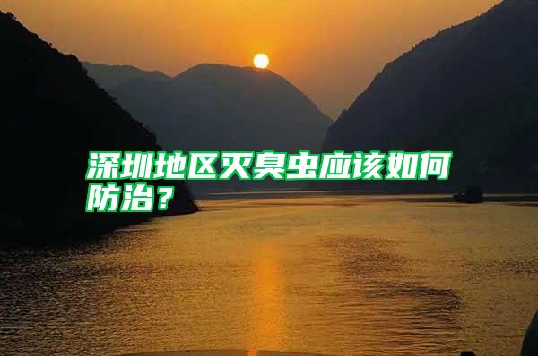 深圳地區滅臭蟲應該如何防治？