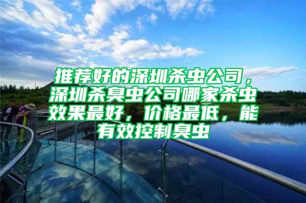 推薦好的深圳殺蟲公司，深圳殺臭蟲公司哪家殺蟲效果最好，價格最低，能有效控制臭蟲