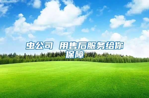 蟲(chóng)公司 用售后服務(wù)給你保障