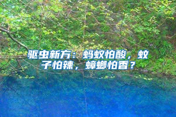 驅蟲新方：螞蟻怕酸，蚊子怕辣，蟑螂怕香？