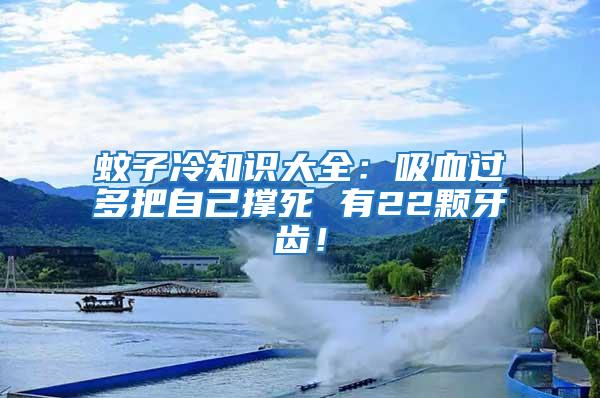 蚊子冷知識大全：吸血過多把自己撐死 有22顆牙齒！