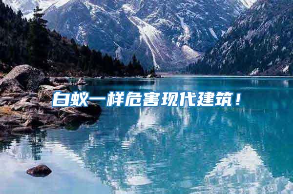 白蟻一樣危害現(xiàn)代建筑！