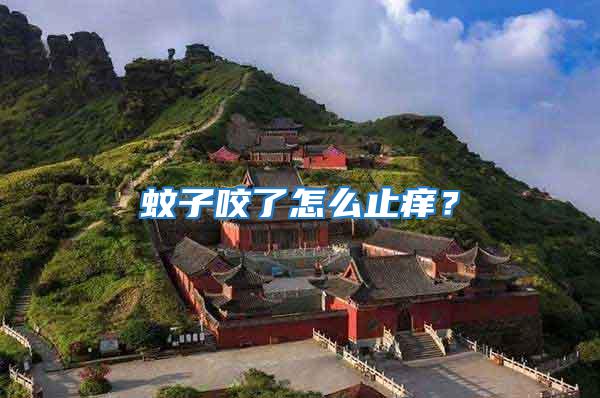 蚊子咬了怎么止癢？