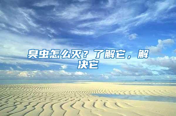 臭蟲怎么滅？了解它，解決它