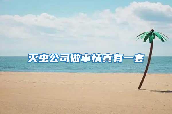 滅蟲(chóng)公司做事情真有一套