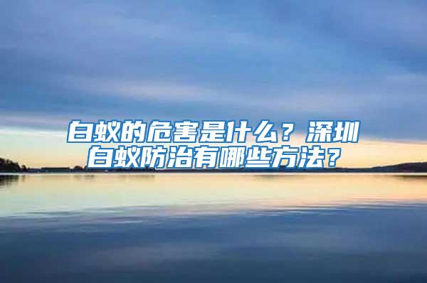 白蟻的危害是什么？深圳白蟻防治有哪些方法？