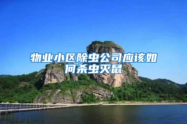 物業(yè)小區(qū)除蟲(chóng)公司應(yīng)該如何殺蟲(chóng)滅鼠