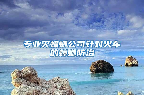 專業(yè)滅蟑螂公司針對(duì)火車(chē)的蟑螂防治