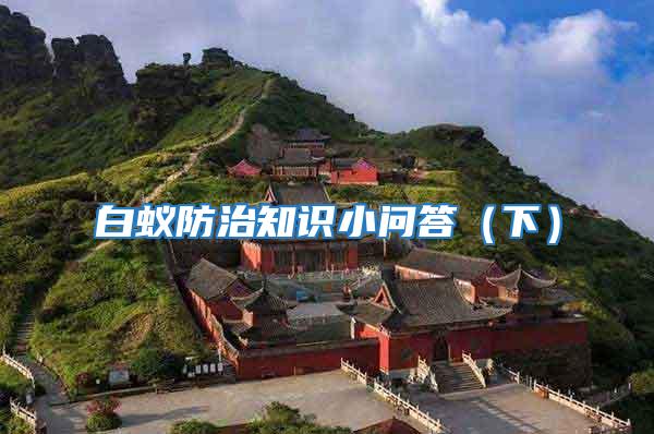 白蟻防治知識(shí)小問(wèn)答（下）