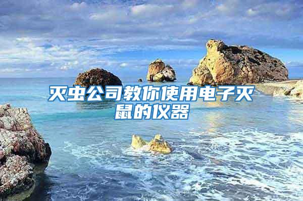 滅蟲(chóng)公司教你使用電子滅鼠的儀器