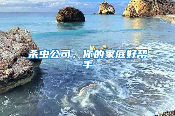 殺蟲(chóng)公司，你的家庭好幫手