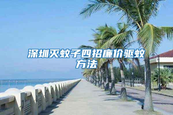 深圳滅蚊子四招廉價驅(qū)蚊方法