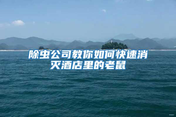 除蟲(chóng)公司教你如何快速消滅酒店里的老鼠