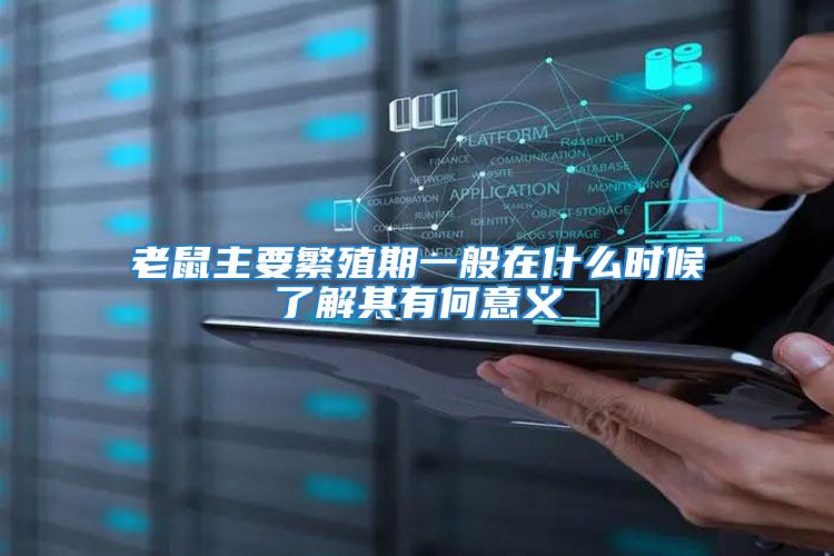 老鼠主要繁殖期一般在什么時(shí)候了解其有何意義